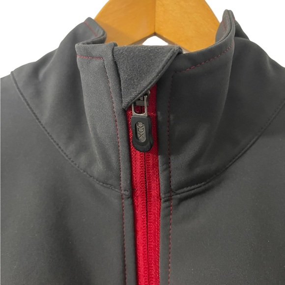 🎄 SALE SNAP-ON Tools Full Zip Dri Duck DDX Jacket Red/Grey Men’s Medium - Picture 8 of 14